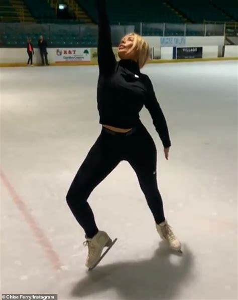 chloe ferry ice skating|chloe ferry on the ice.